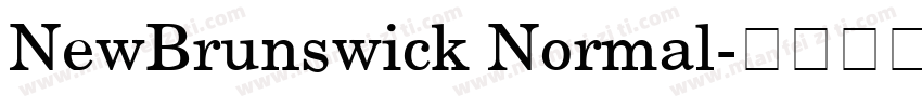 NewBrunswick Normal字体转换